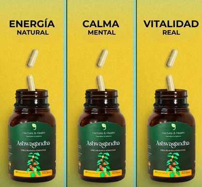 Ashwagandha Herbal Contra el estres, el insomnio y la ansiedad